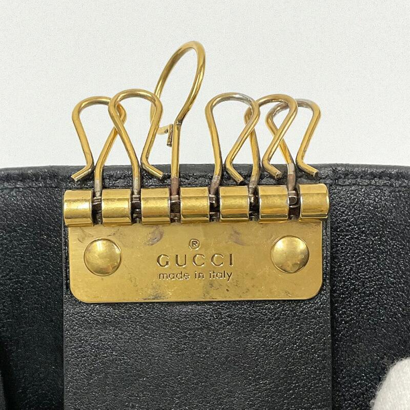GUCCI グッチ バンブー 6連キーケース レザー ブラック 658636 : JJ