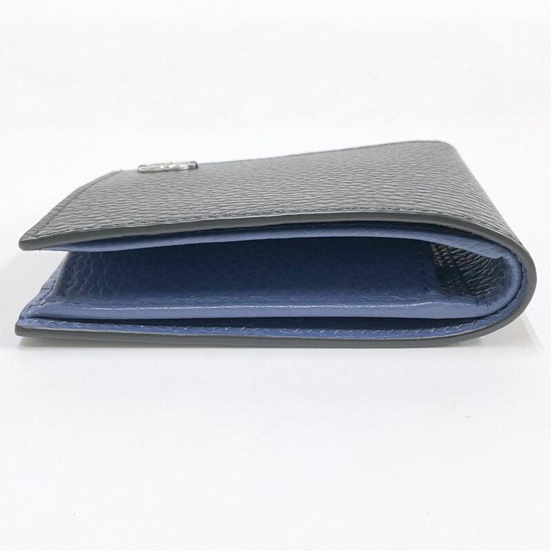 GUCCI グッチ インターロッキングG 2つ折りコンパクト財布 ブラック