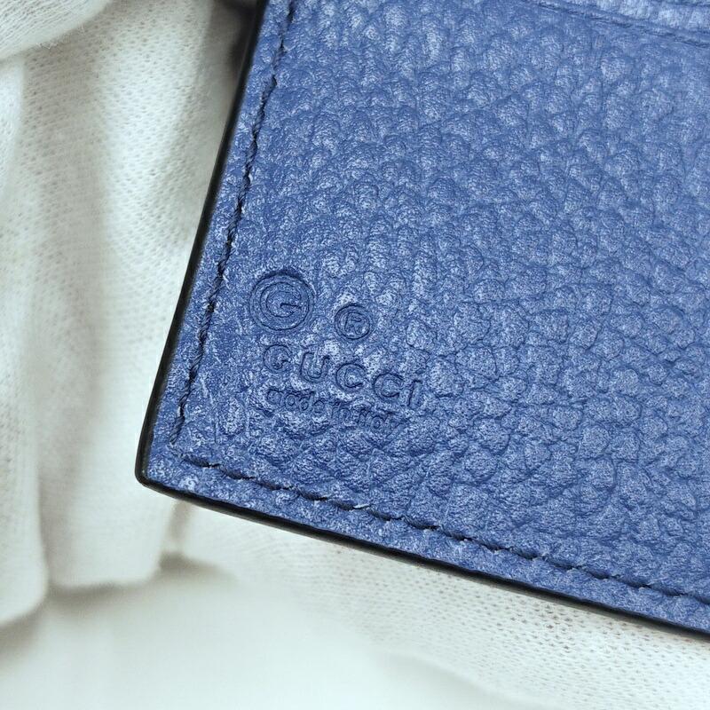 GUCCI グッチ インターロッキングG 2つ折りコンパクト財布 ブラック