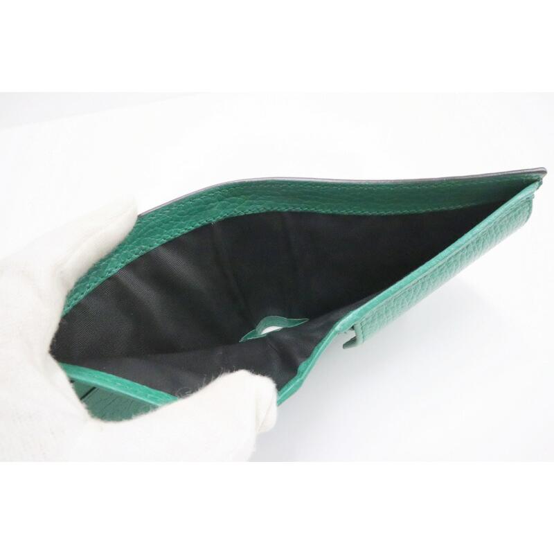 GUCCI グッチ インターロッキングG・2つ折りコンパクト財布 ブラック