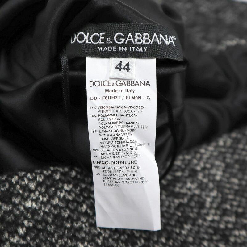 未使用級 ドルチェアンドガッバーナ 大きいサイズ レース 半袖 ワンピース 44 DOLCE&GABBANA ドルチェ＆ガッバーナ レース ワンピース ブラック