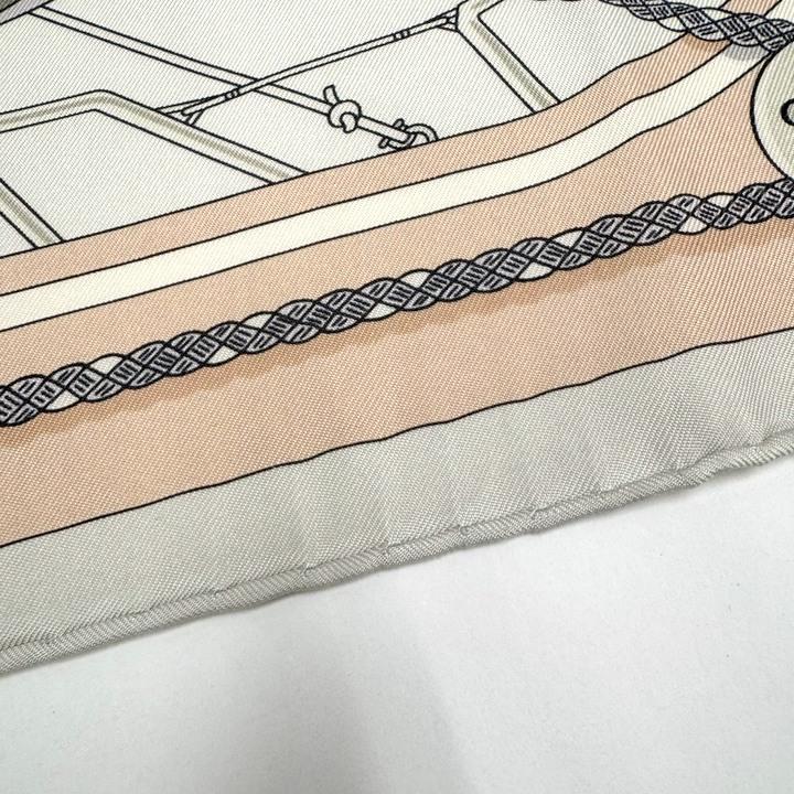 HERMES エルメス カレ90 スカーフ SPINNAKERS スピンネーカー シルク 