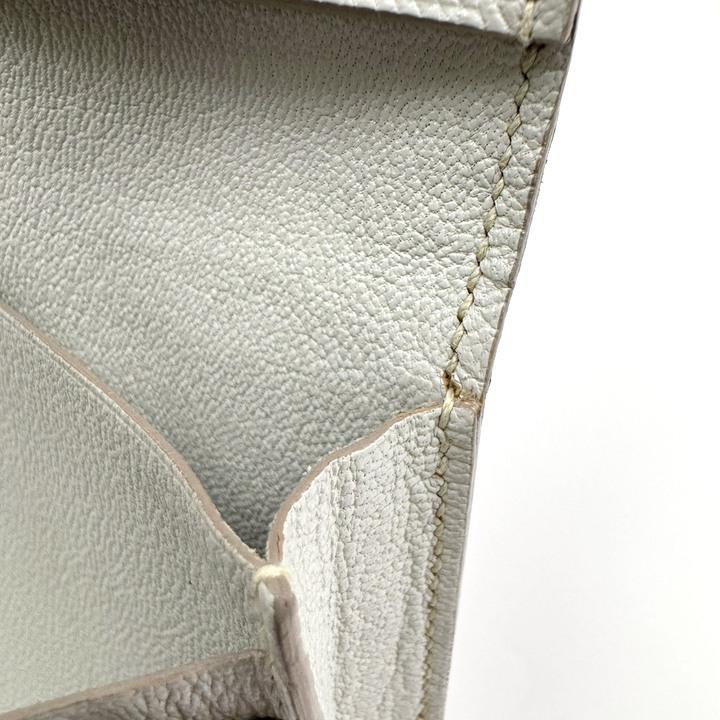 HERMES エルメス ベアンスフレ 二つ折り長財布 アリゲーター ベトン