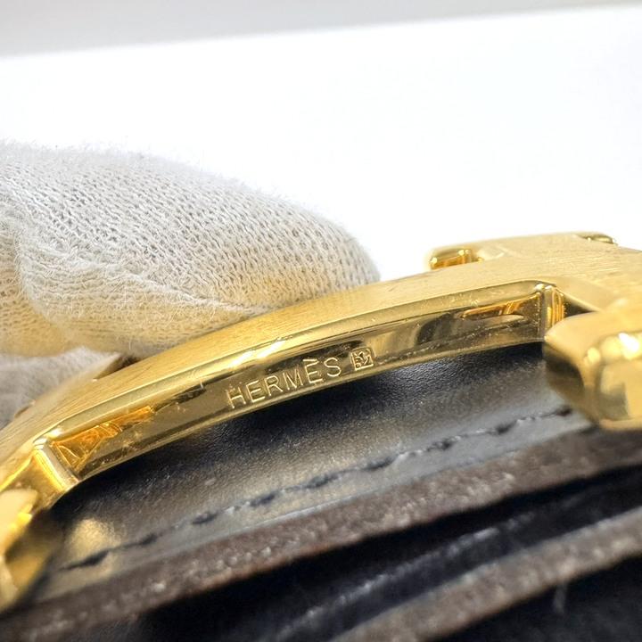 HERMES エルメス コンスタンス・リバーシブル Hベルト レザー×ゴールド