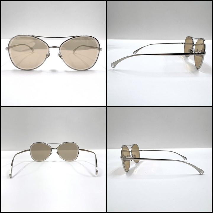 CHANEL シャネル サングラス シルバー・フレーム×ブラウン・レンズ