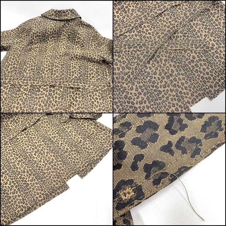 FENDI JEANS トレンチ　コート レオパード柄 FENDI JEANS フェンディ・ジーンズ チェスター・コート レオパード柄