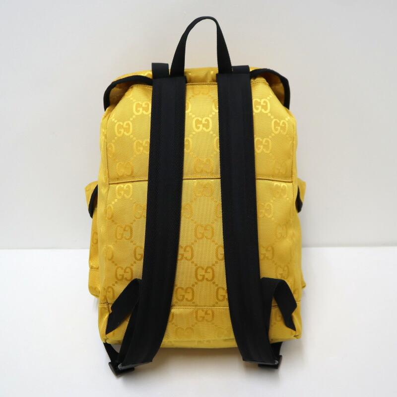 GUCCI グッチ オフザグリッド・リュック イエロー×ブラック ナイロン 
