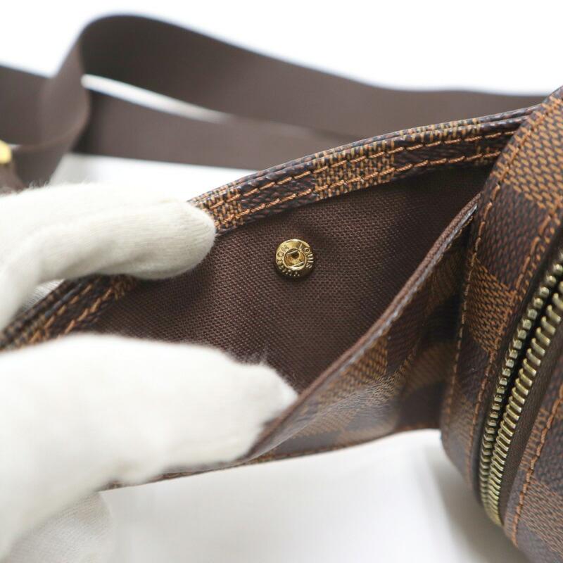 LOUIS VUITTON ルイヴィトン ジェロニモス ボディバッグ ダミエ エベヌ