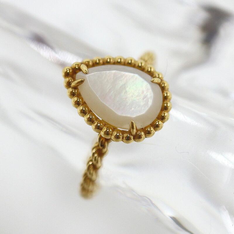 ブシュロン 新品磨き　セルパンボエム　シェル リング ホワイト　ゴールド PG BOUCHERON ブシュロン セルパンボエム リング スモール 指輪 750YG