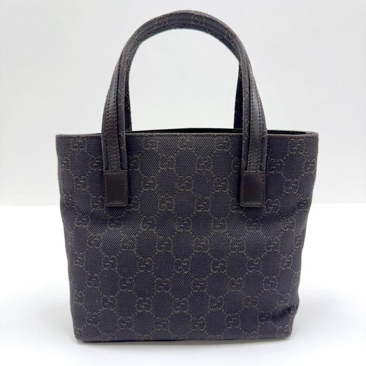 GUCCI グッチ ミニトート GGキャンバス×レザー ブラウン 105651 : JJ
