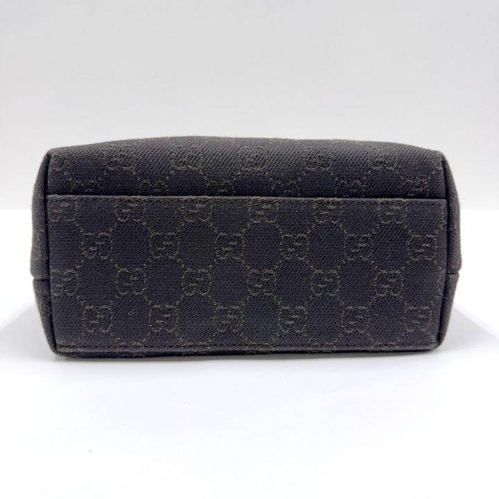 GUCCI グッチ ミニトート GGキャンバス×レザー ブラウン 105651_2