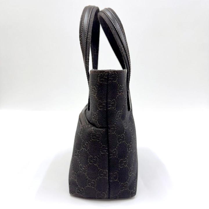 GUCCI グッチ ミニトート GGキャンバス×レザー ブラウン 105651 : JJ