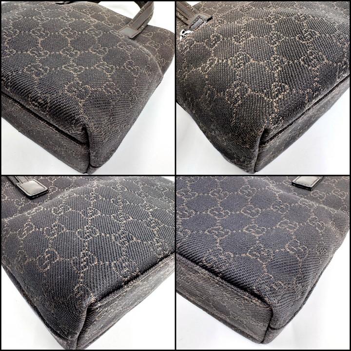 GUCCI グッチ ミニトート GGキャンバス×レザー ブラウン 105651 : JJ