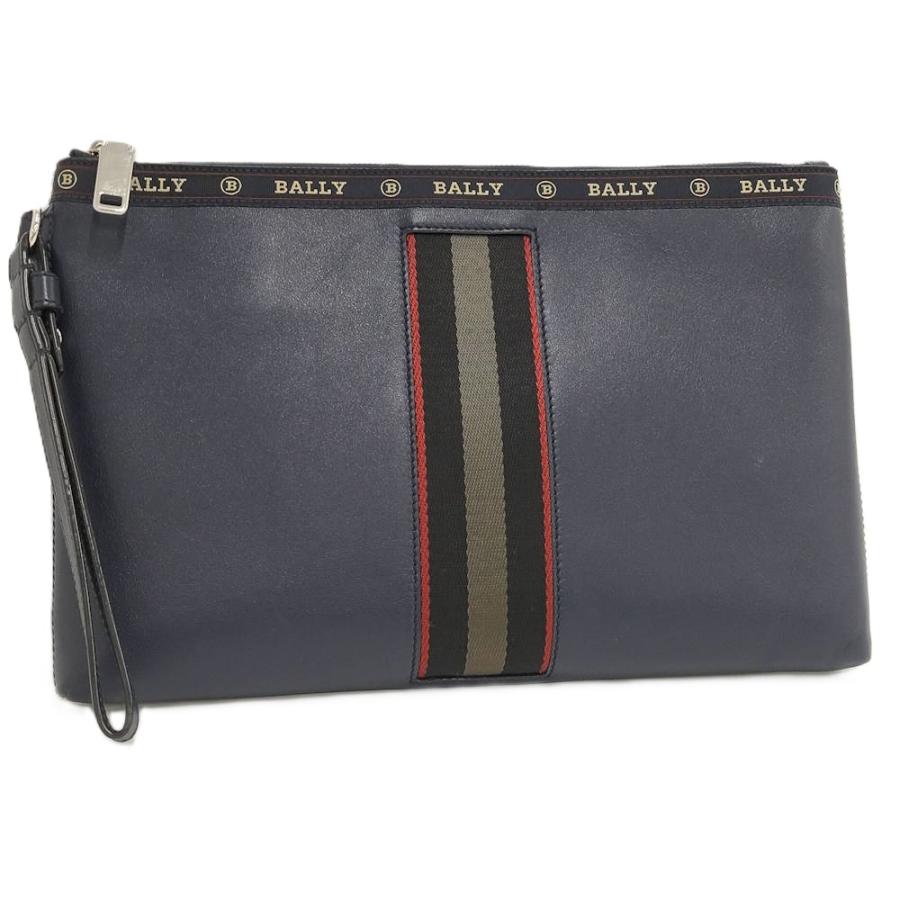 BALLY セカンドバッグ ネイビー レザー Bally（バリー） セカンドバッグ ネイビー レザー : JJコレクション