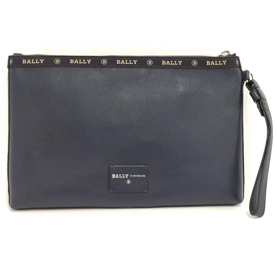 Bally（バリー） セカンドバッグ ネイビー レザー : JJコレクション