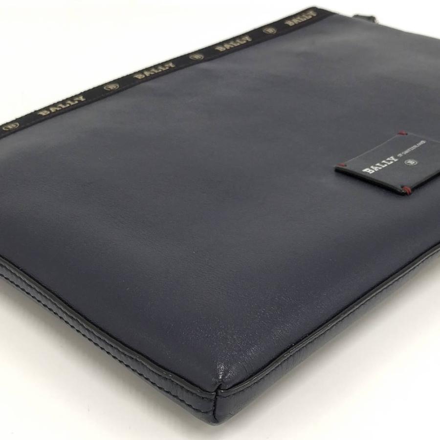 Bally（バリー） セカンドバッグ ネイビー レザー : JJコレクション