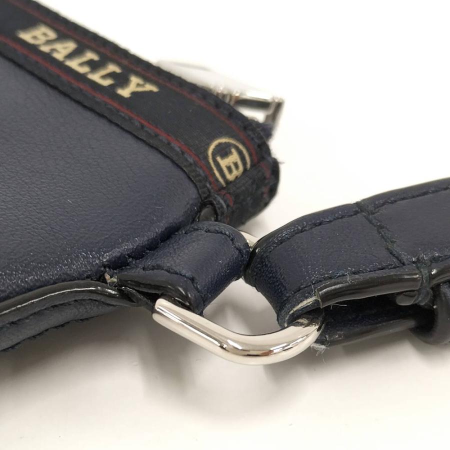 Bally（バリー） セカンドバッグ ネイビー レザー : JJコレクション
