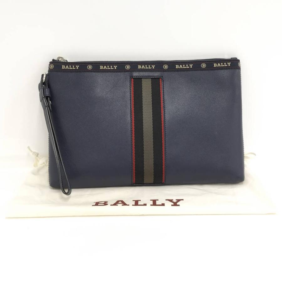 Bally（バリー） セカンドバッグ ネイビー レザー : JJコレクション 