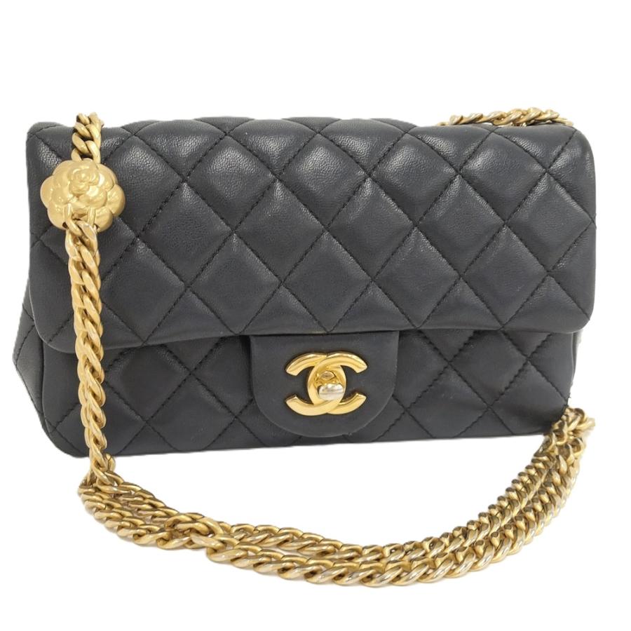 CHANEL（シャネル） マトラッセ20 ショルダーバッグ レザー ブラック