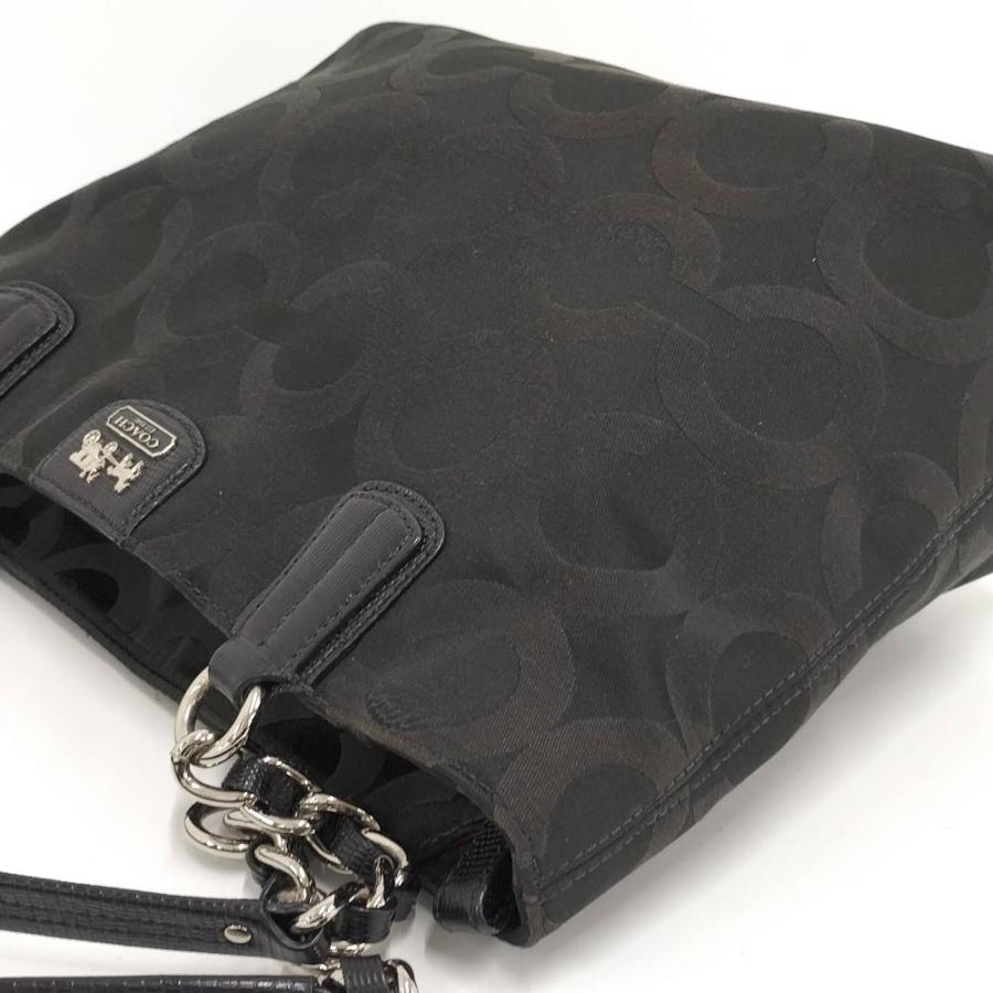 COACH マディソン オプアートトート トートバッグ ナイロン ブラック 20481_2