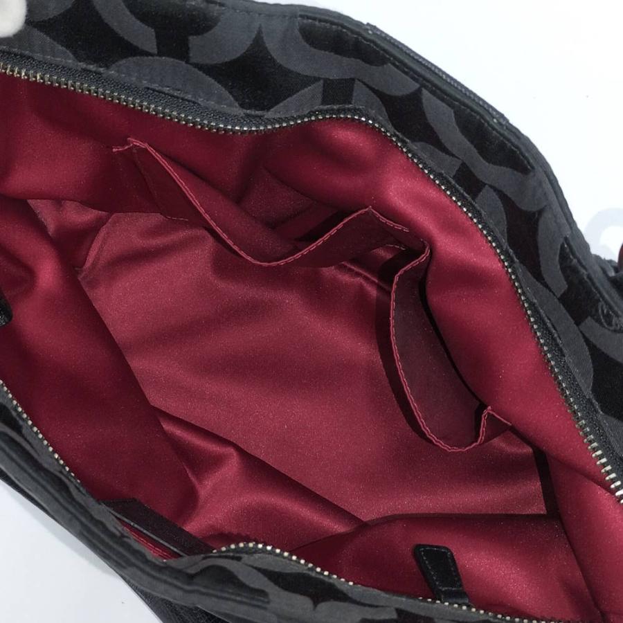 COACH マディソン オプアートトート トートバッグ ナイロン ブラック 20481_8