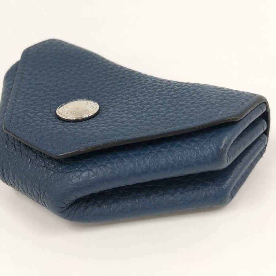HERMES（エルメス） ルヴァンキャトル 小銭入れ トゴ レザー ネイビー