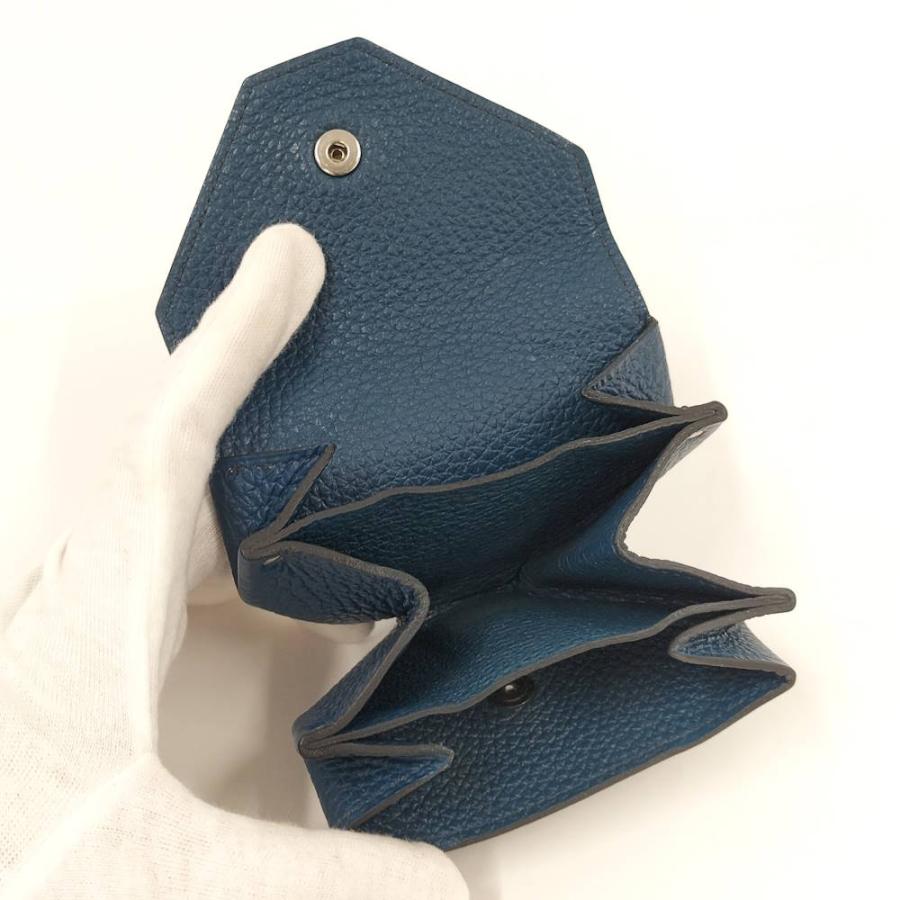HERMES（エルメス） ルヴァンキャトル 小銭入れ トゴ レザー ネイビー