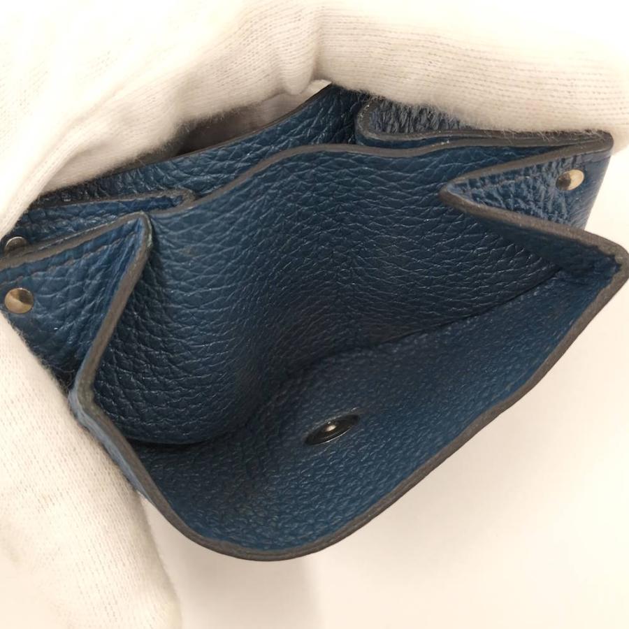 HERMES（エルメス） ルヴァンキャトル 小銭入れ トゴ レザー ネイビー