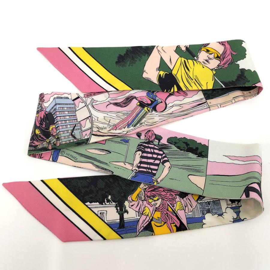 HERMES ツイリー スカーフ シルク100% マルチカラー HERMES（エルメス） ツイリー スカーフ シルク100% マルチカラー : JJ