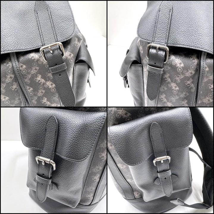 COACH コーチ ホースアンドキャリッジ リュック キャンバス×レザー