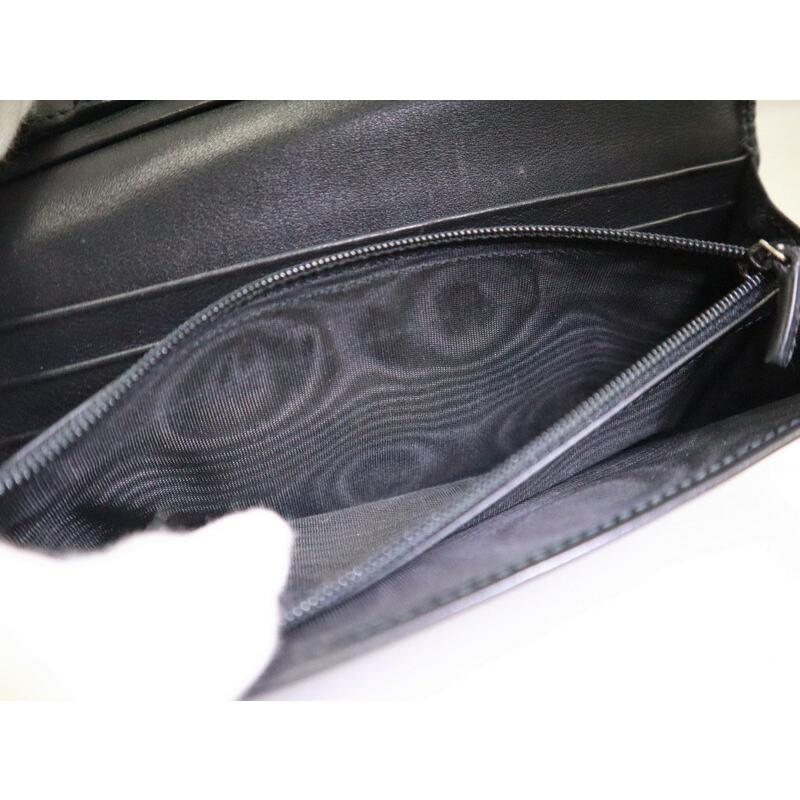 GUCCI グッチ 長財布 マイクログッチシマ レザー ブラック 449396 : JJ