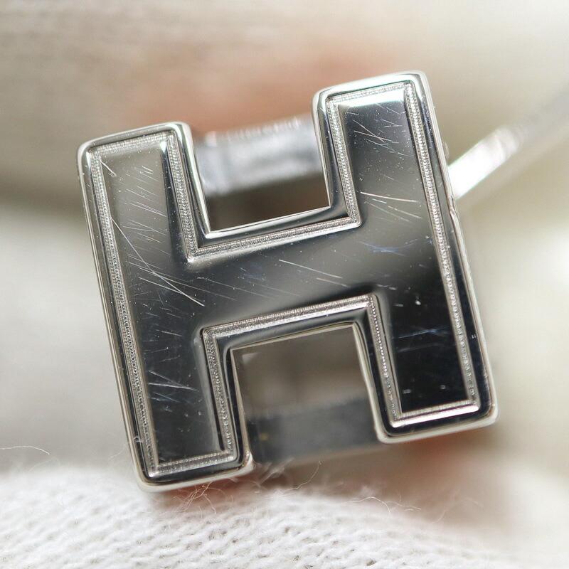 HERMES エルメス カージュドアッシュ ネックレス Hキューブ シルバー