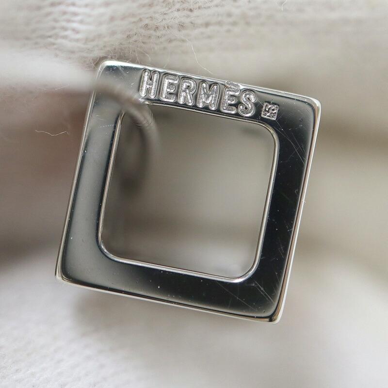 HERMES エルメス カージュドアッシュ ネックレス Hキューブ シルバー