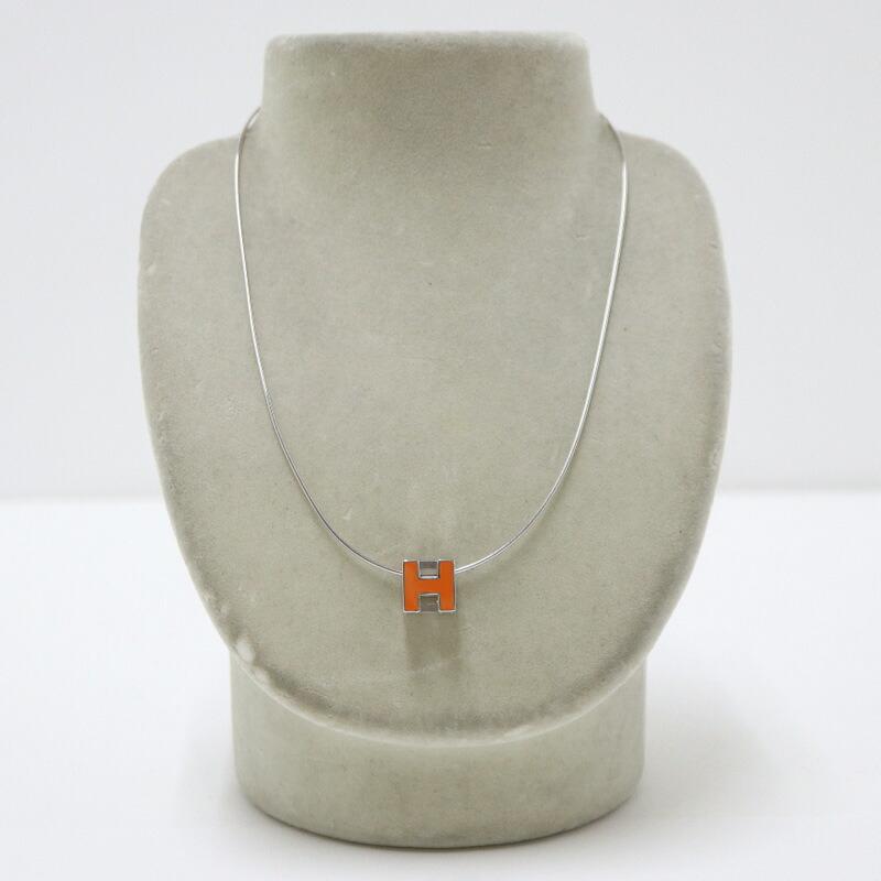 HERMESカージュドアッシュ Hキューブ ネックレス レディース シルバー 銀 HERMES エルメス カージュドアッシュ ネックレス Hキューブ シルバー