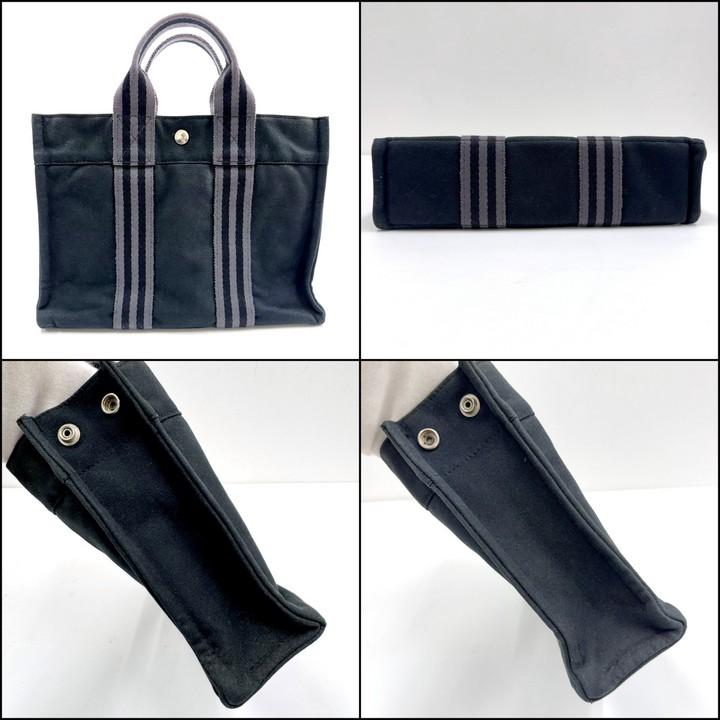 HERMES エルメス フールトゥ・トートPM ハンドバッグ キャンバス
