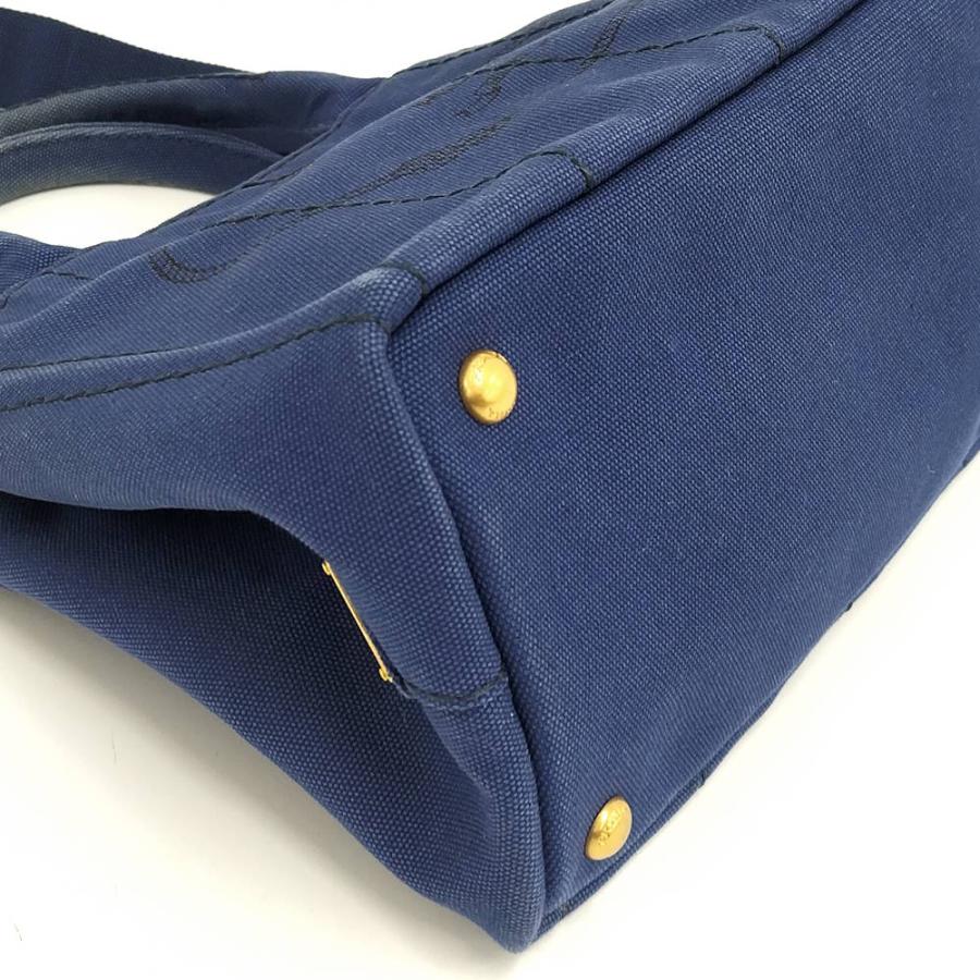 PRADA（プラダ） カナパ トート 2WAYバッグ キャンバス ブルー : JJ