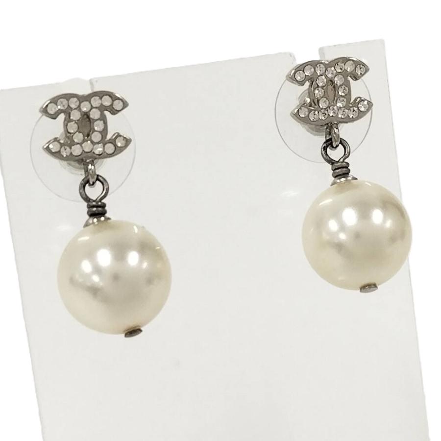 CHANEL（シャネル） ピアス ココマーク パール メッキ シルバーカラー