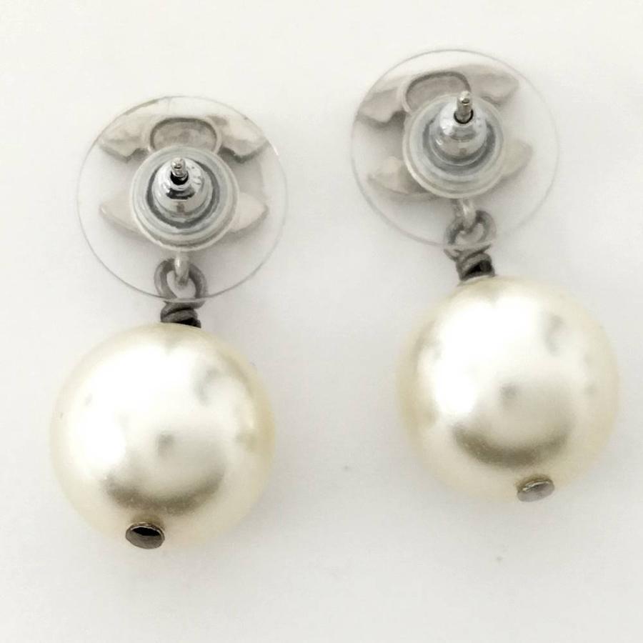 CHANEL（シャネル） ピアス ココマーク パール メッキ シルバーカラー