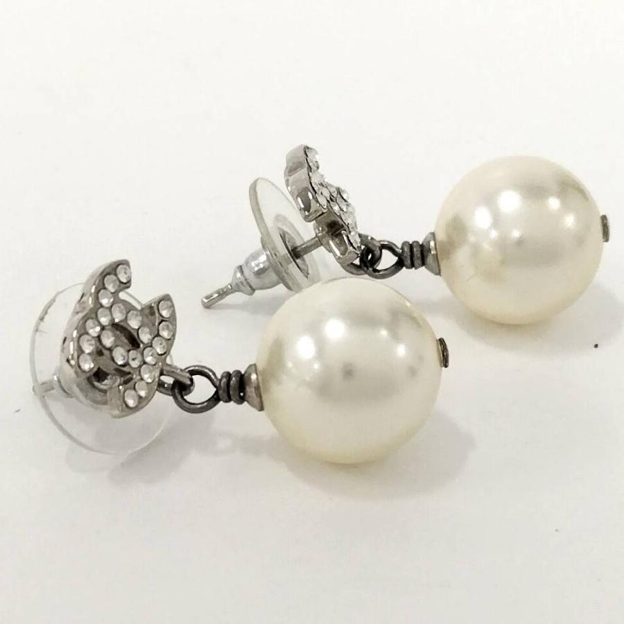 CHANEL（シャネル） ピアス ココマーク パール メッキ シルバーカラー