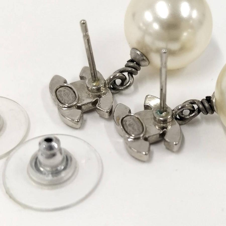 CHANEL（シャネル） ピアス ココマーク パール メッキ シルバーカラー