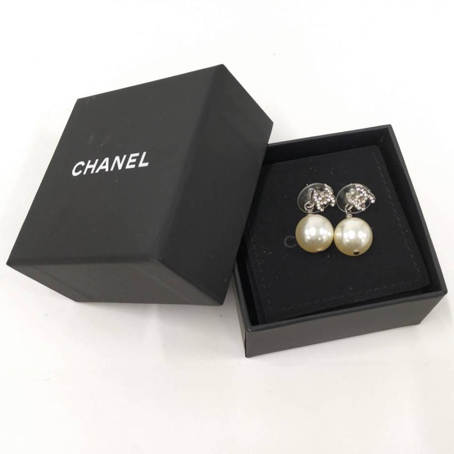 CHANEL（シャネル） ピアス ココマーク パール メッキ シルバーカラー