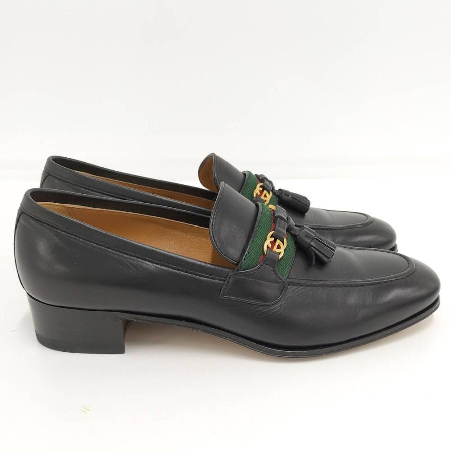 GUCCI（グッチ） ローファー ホースビット レザー ブラック サイズ