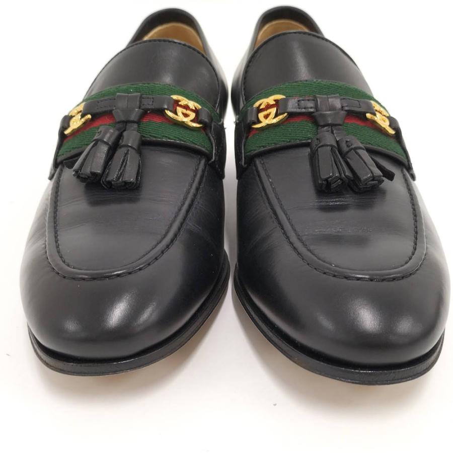 GUCCI（グッチ） ローファー ホースビット レザー ブラック サイズ