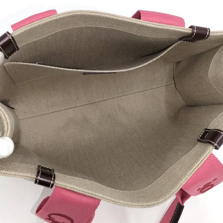 Chloe（クロエ） ウッディ ミディアム トートバッグ キャンバス レザー