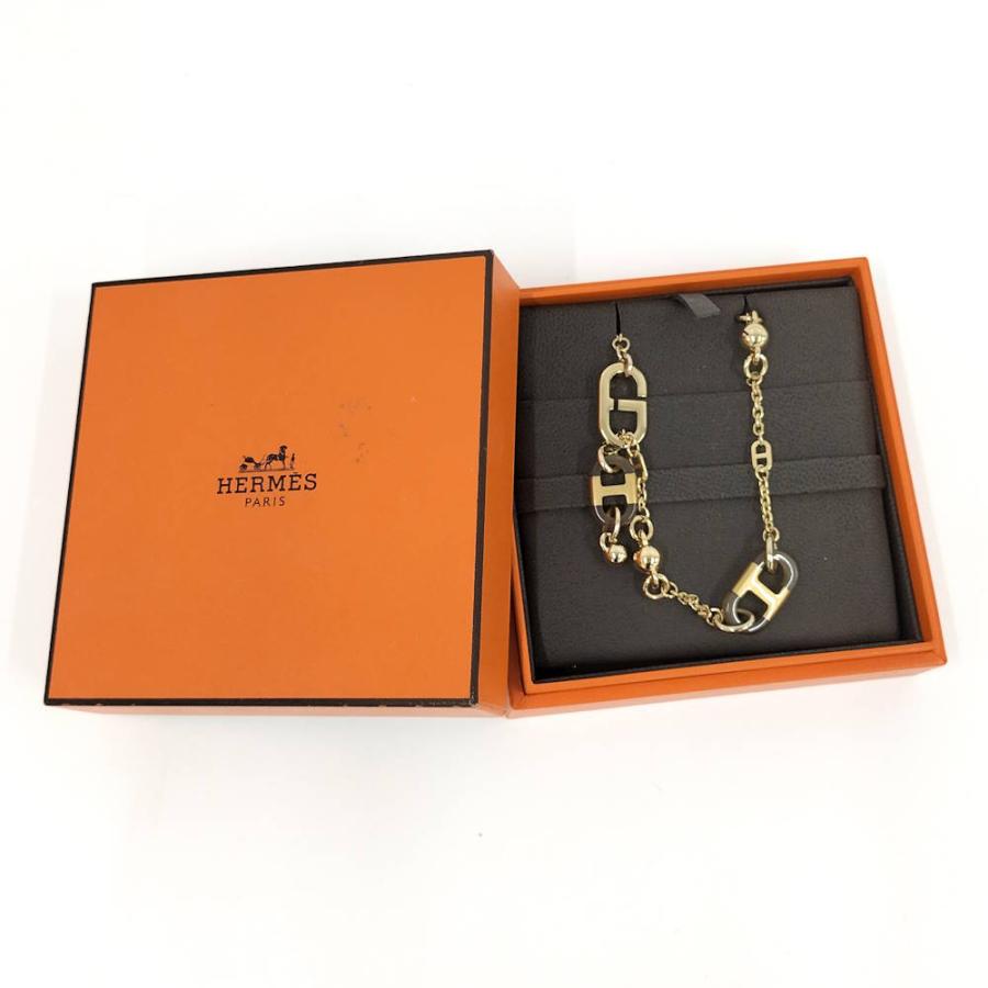 HERMES（エルメス） シュル・メール ネックレス バッファローホーン×GP