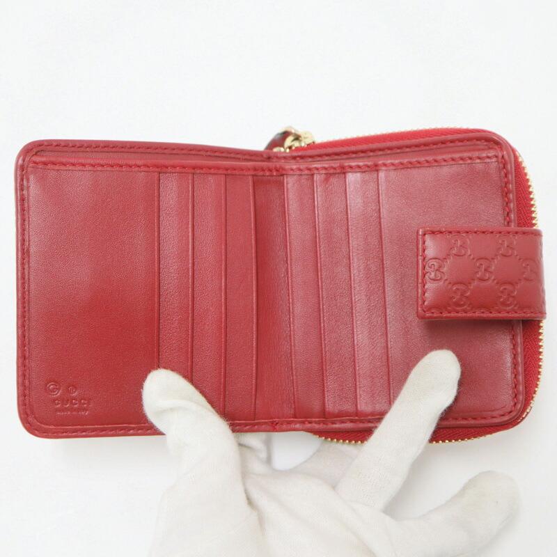 GUCCI グッチ 二つ折りコンパクトウォレット マイクログッチシマ