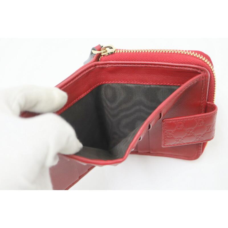 GUCCI グッチ 二つ折りコンパクトウォレット マイクログッチシマ