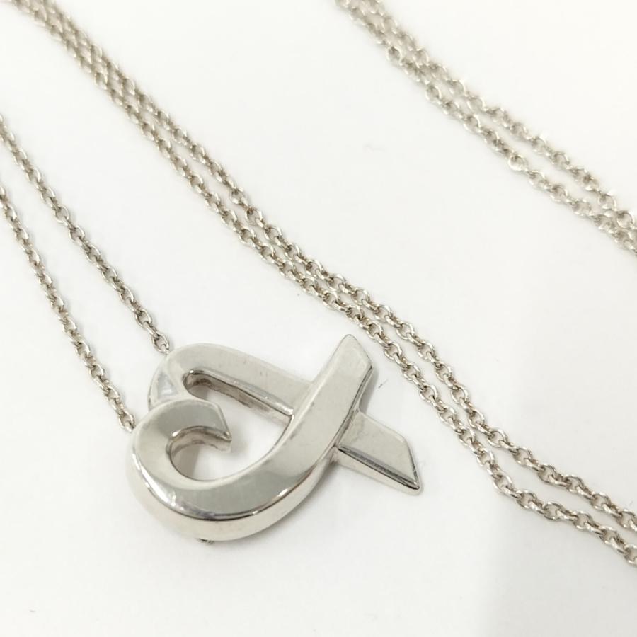 【美品】ティファニー ネックレス　ラビングハート　SV925　シルバー TIFFANY&Co.（ティファニー） ラビングハート ネックレス シルバー