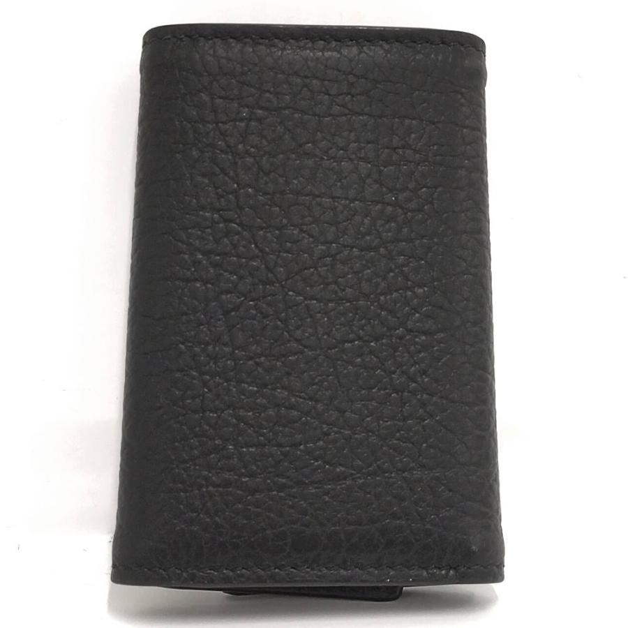 GUCCI 6連キーケース レザー ブラック×シルバー金具 795336・0416