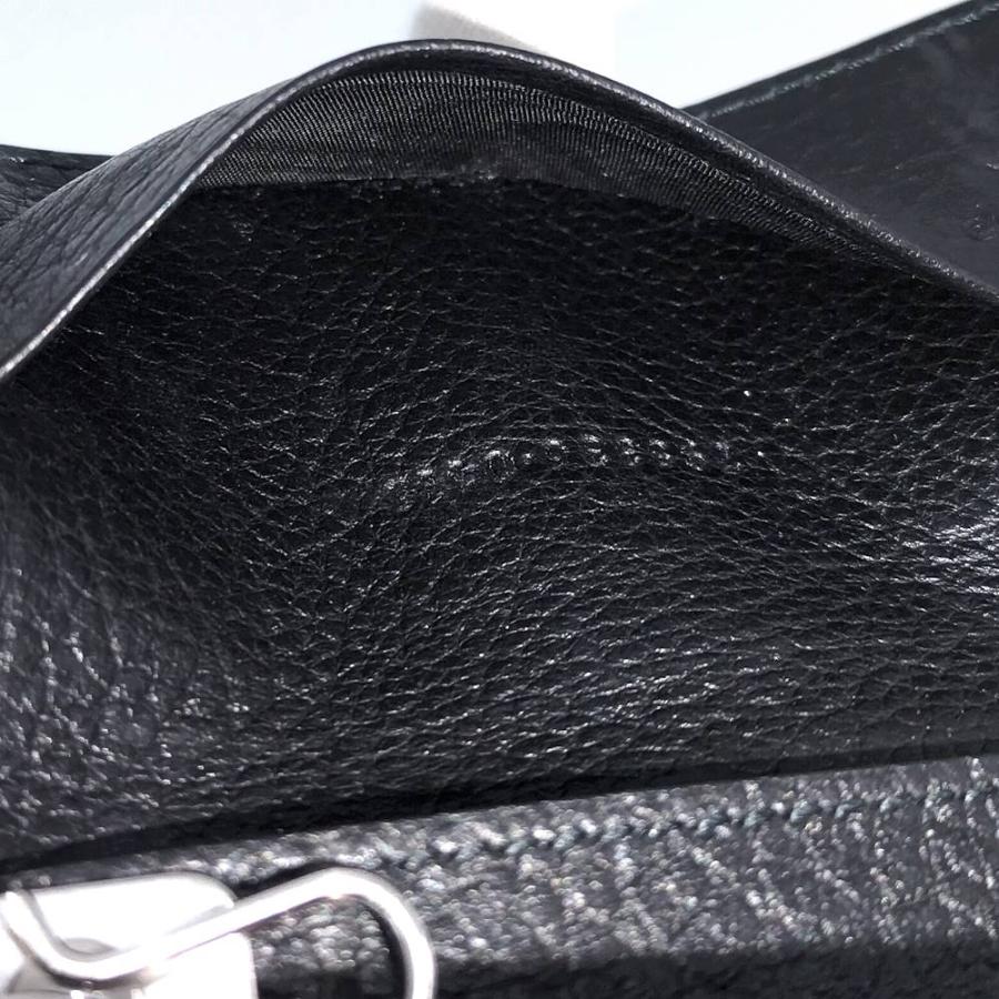 GUCCI 6連キーケース レザー ブラック×シルバー金具 795336・0416